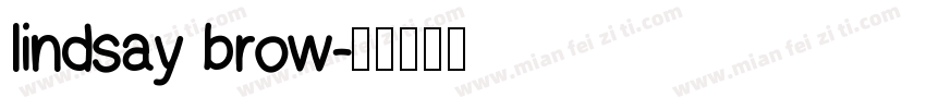 lindsay brow字体转换
